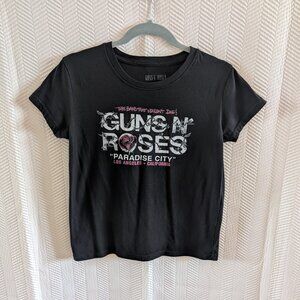 Guns N' Roses Paradise City Black T-Shirt Size Medium Concert Tee